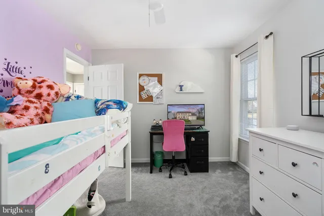 a view of a dining area with furniture