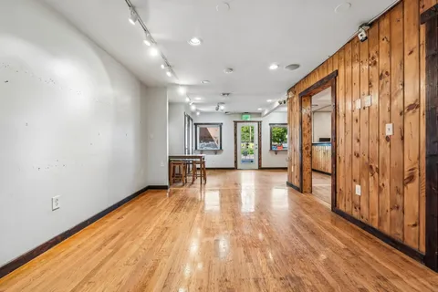 a very nice looking room with a large window