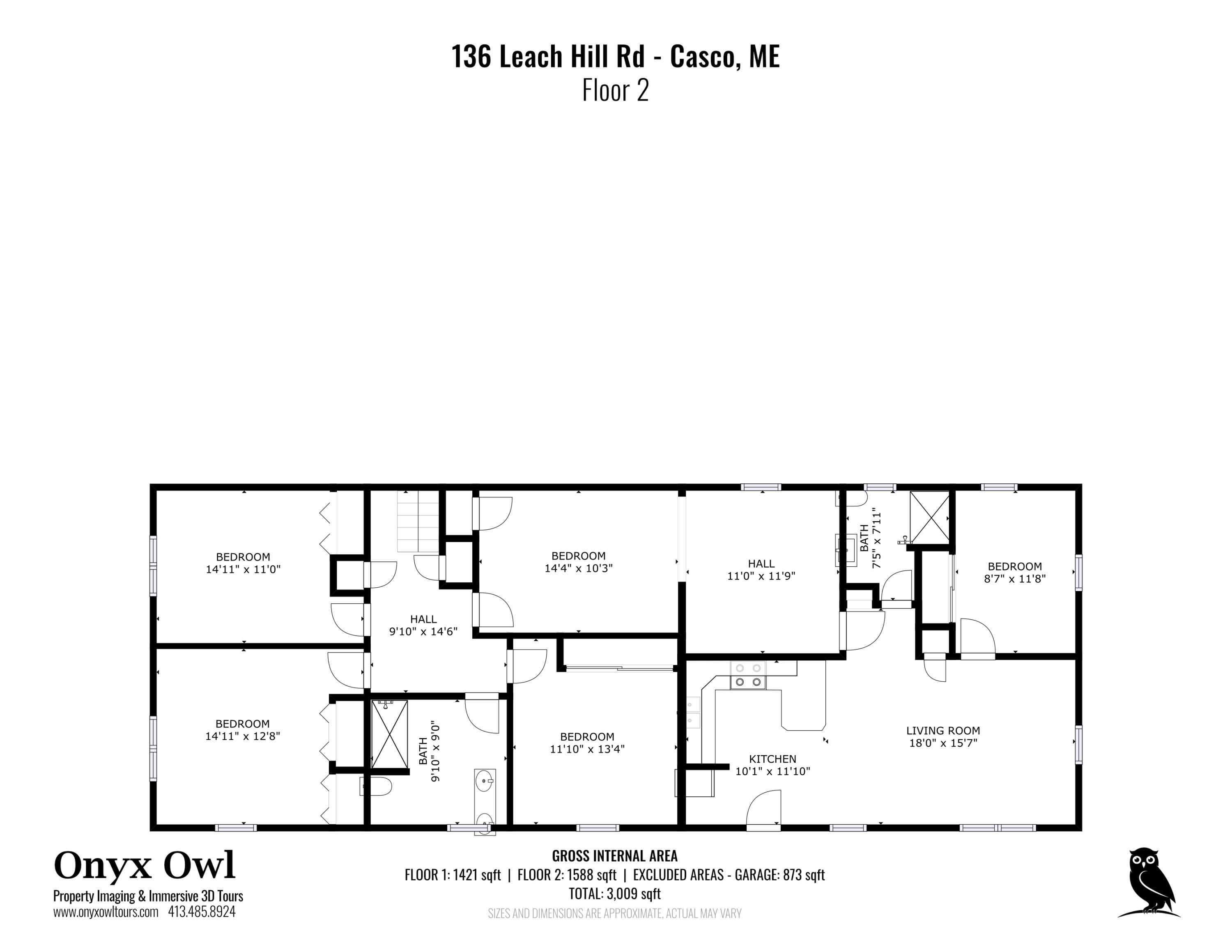 136 Leach Hill Road Casco, ME 04015 - Photo 30 of 32 1-136LeachHillRd-Casco_FloorPlans-Floor2