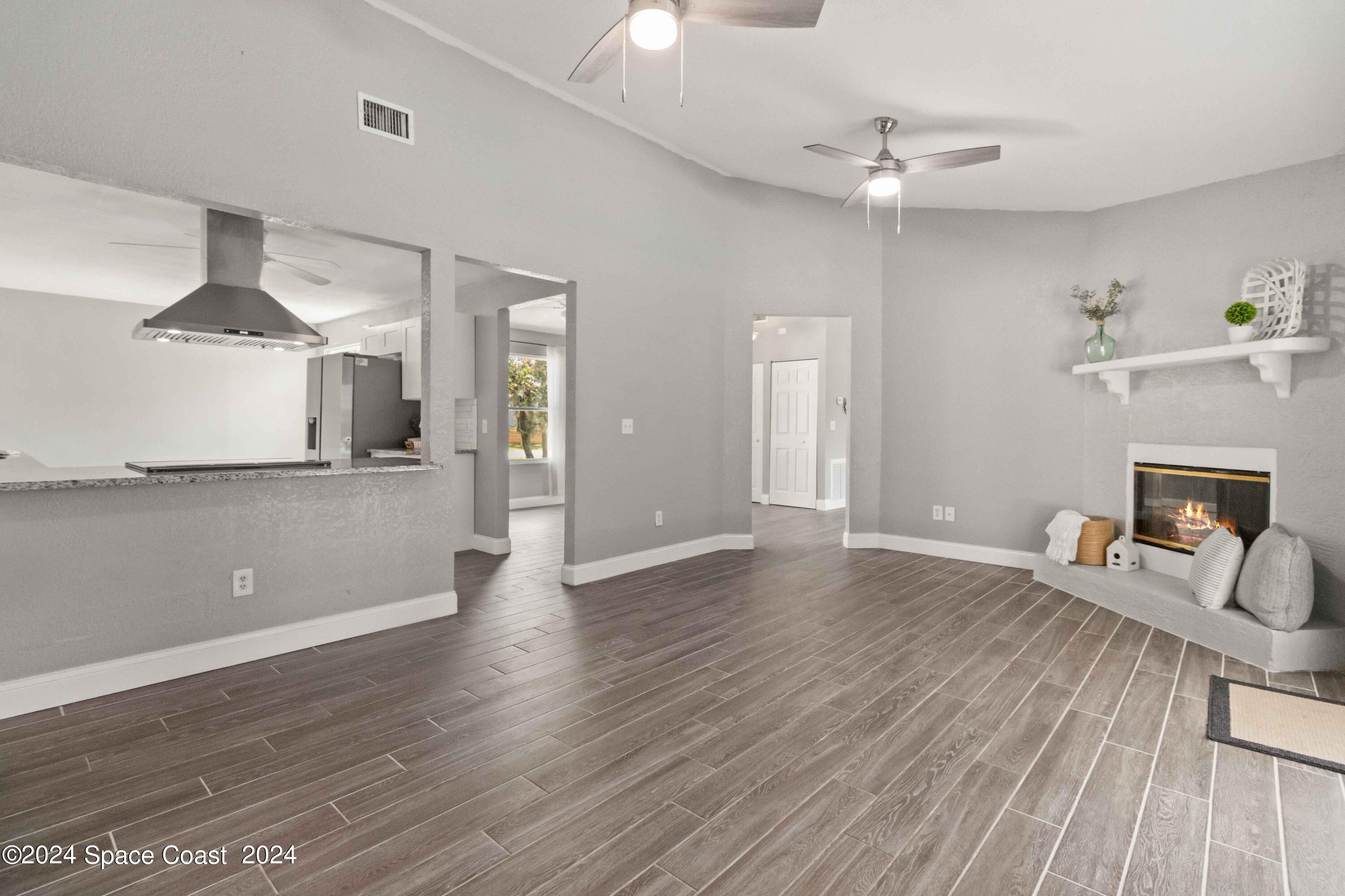 6846 Hartford Road Cocoa, FL 32927 - Photo 19 of 19 Vaulted Ceilings and Open Floorplan