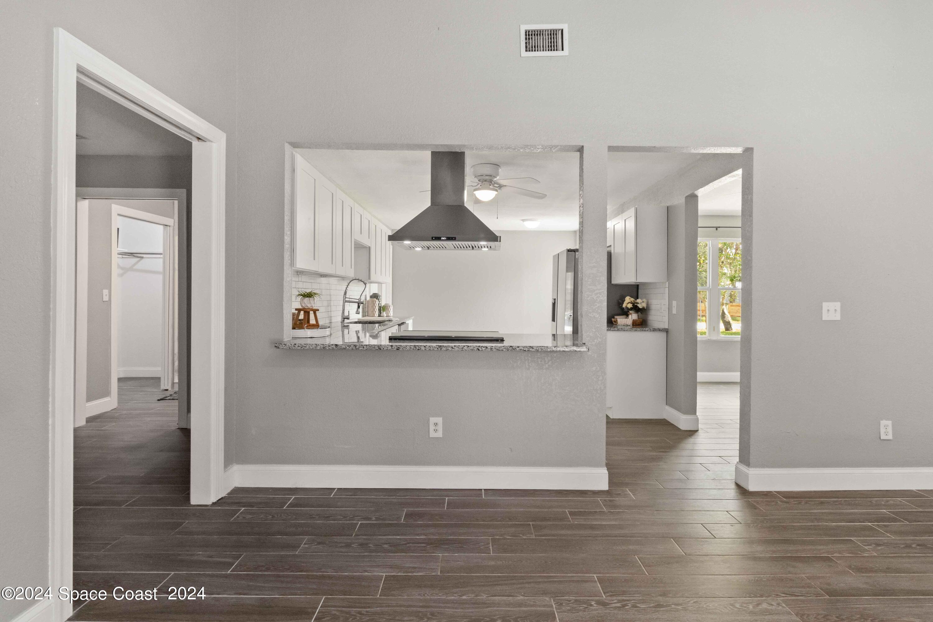 6846 Hartford Road Cocoa, FL 32927 - Photo 9 of 19 Kitchen Opens To Family Room