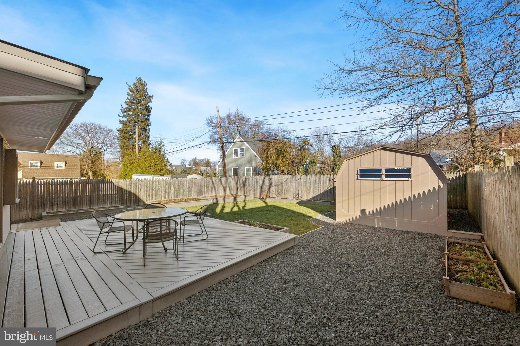 1155 Easton Road Abington, PA 19001 - Photo 30 of 35 a view of a deck with table and chairs and wooden floor