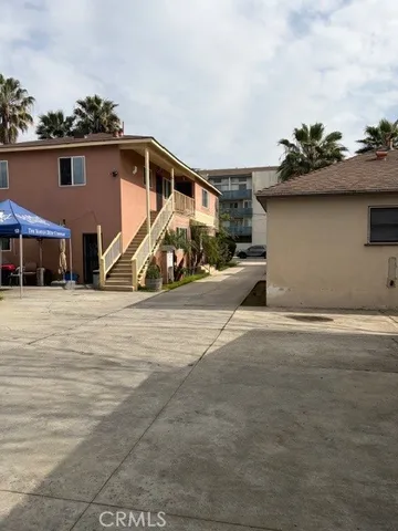 a view of a house with a patio