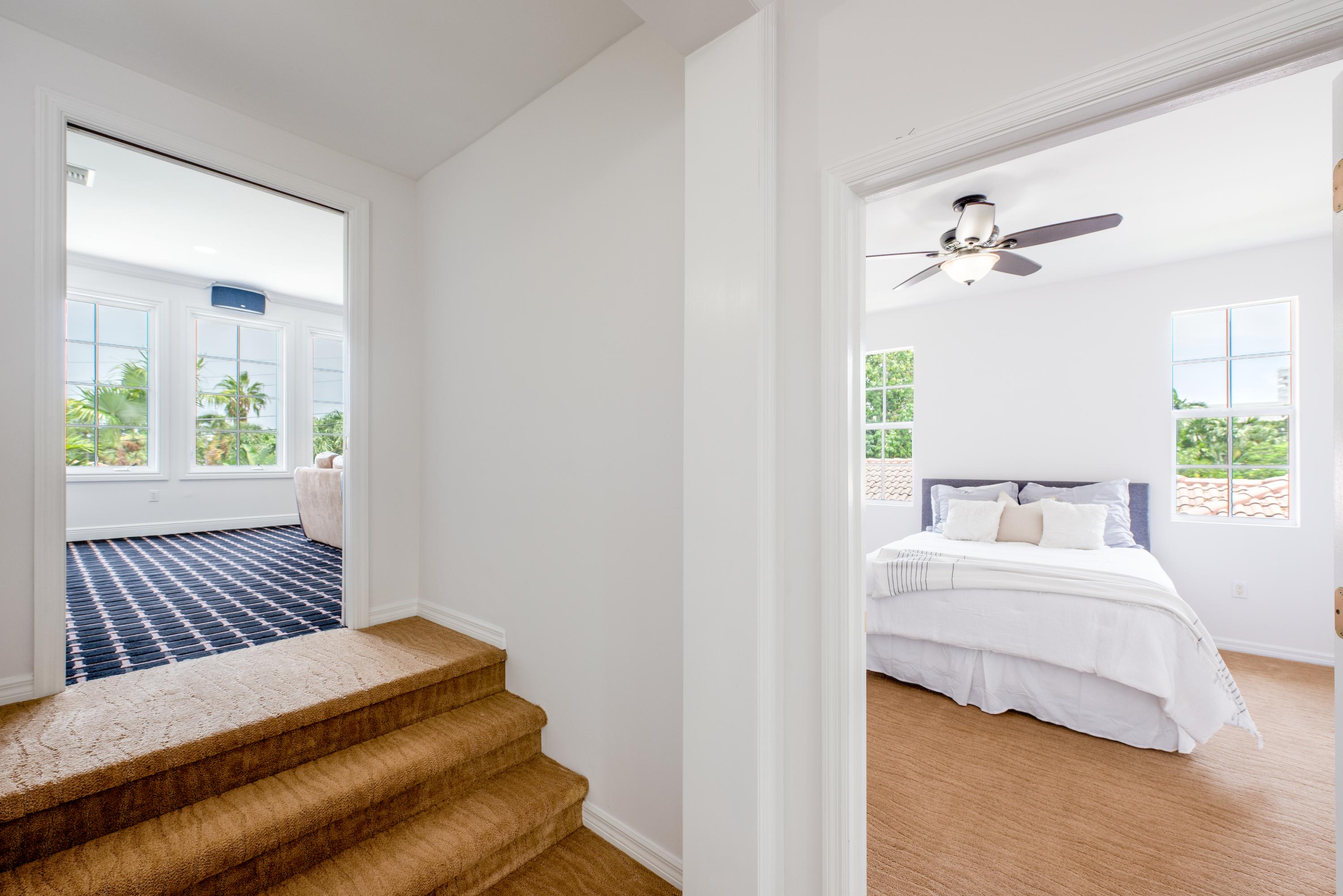 783 Toledo Drive Boca Raton, FL 33432 - Photo 38 of 90 Media-Bonus-Room-Hallway-To-Bedroom