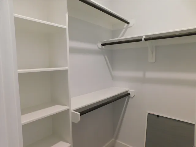 a close view of closet