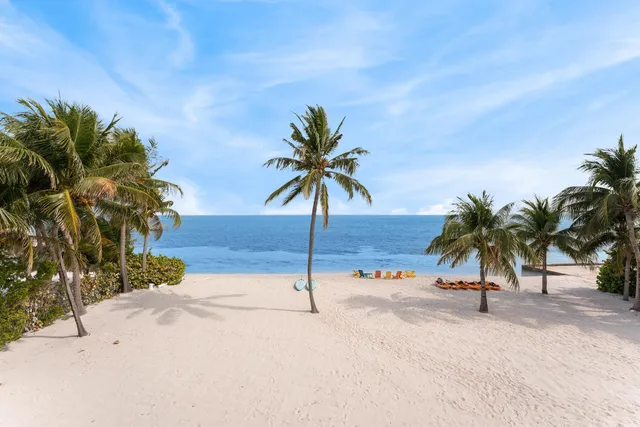 a view of a swimming pool with a lounge chair