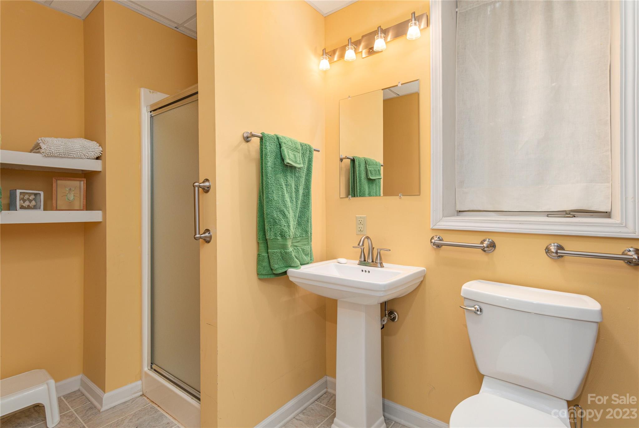 6 Cambridge Road Asheville, NC 28804 - Photo 22 of 35 a bathroom with a toilet sink and mirror