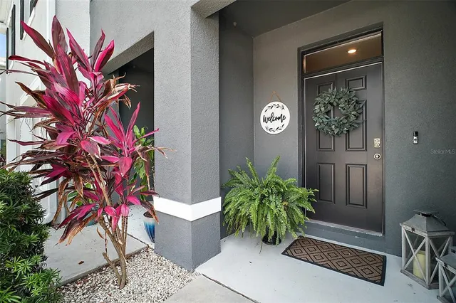 a view of a door and chair