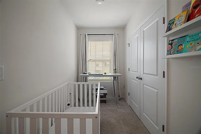 a view of hallway with stairs