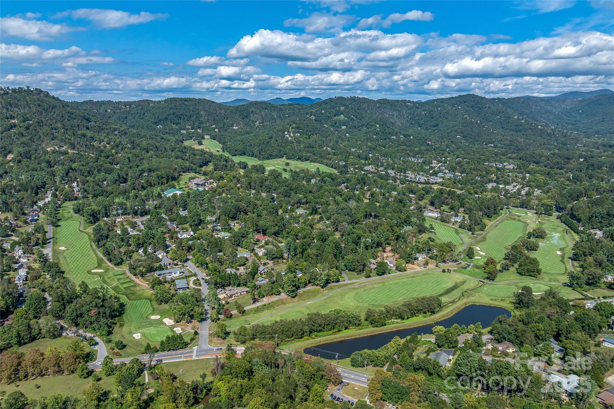 5 Horizon Hill Road Asheville, NC 28804 - Photo 12 of 42 a view of a city with lush green forest