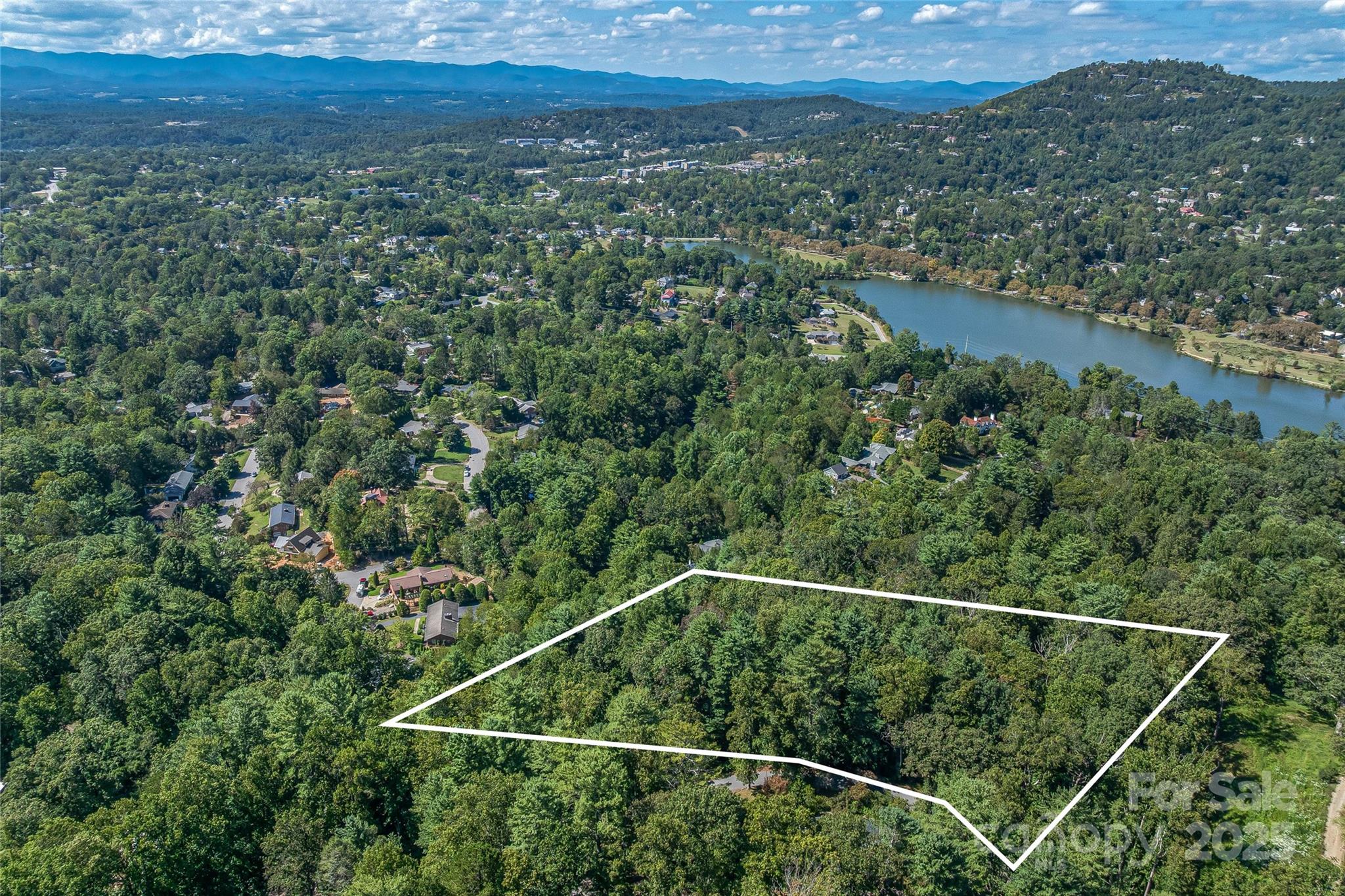 5 Horizon Hill Road Asheville, NC 28804 - Photo 8 of 42 a view of a yard and mountain