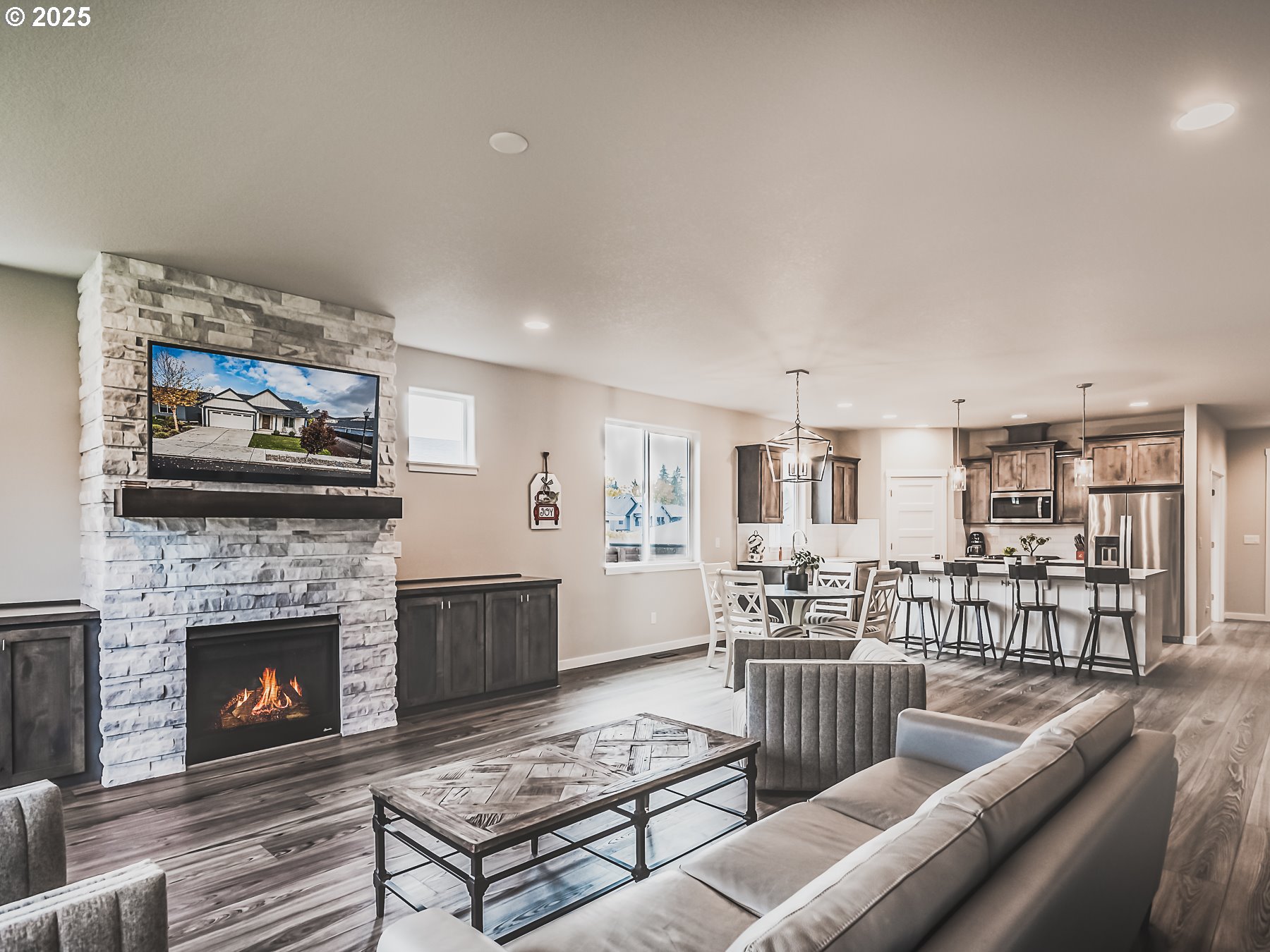 2116 North 3rd Way Ridgefield, WA 98642 - Photo 21 of 40 a living room with furniture and a fireplace