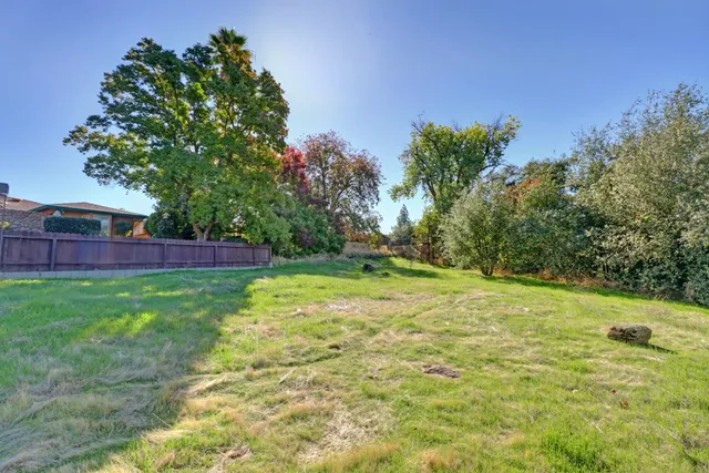 a view of yard with green space