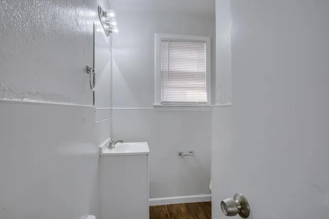 a bathroom with a sink