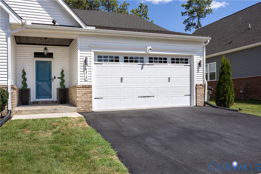 Ample 2 car garage