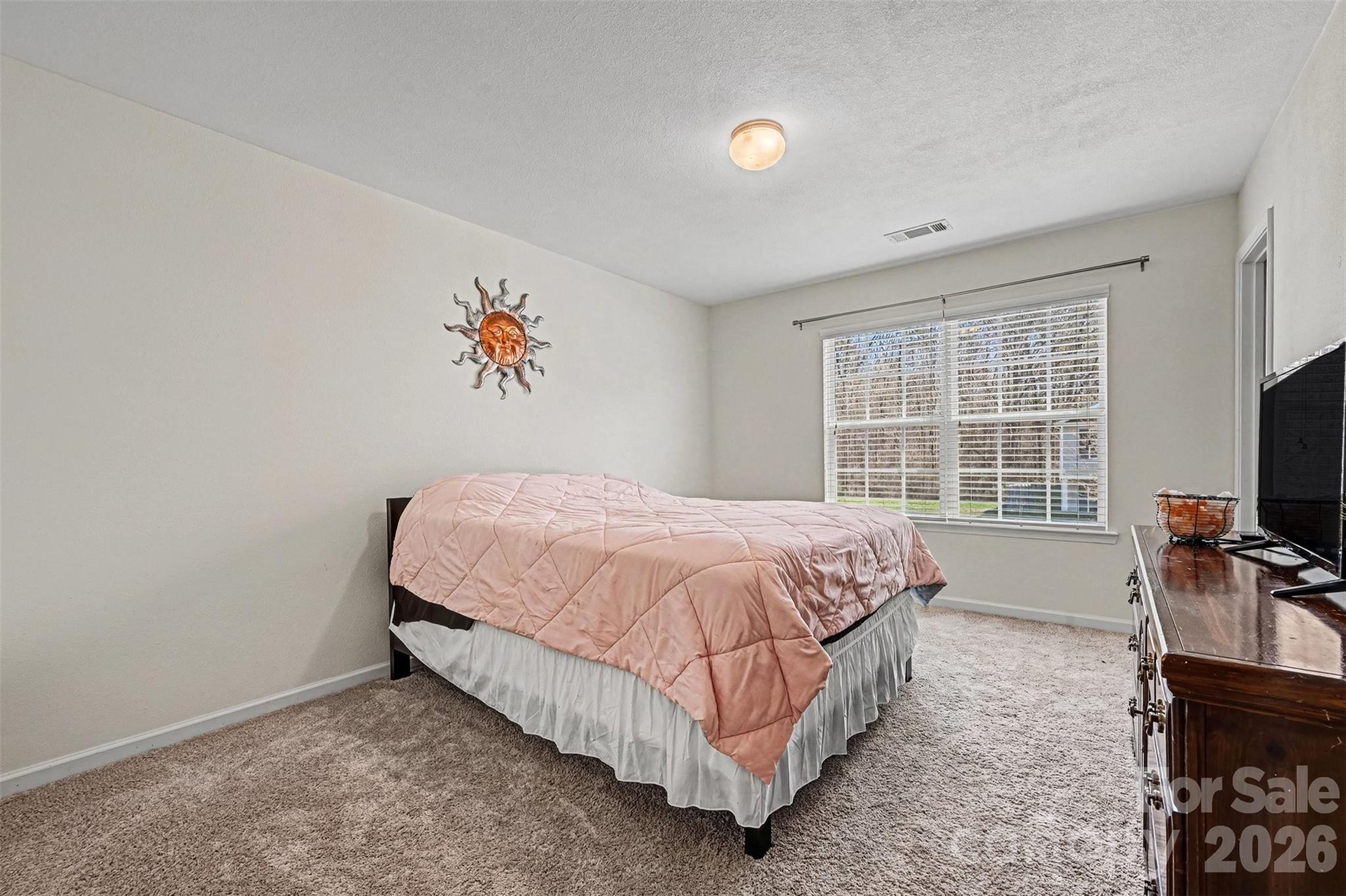 4804 Manchineel Lane Monroe, NC 28110 - Photo 18 of 28 a spacious bedroom with a bed and a flat screen tv