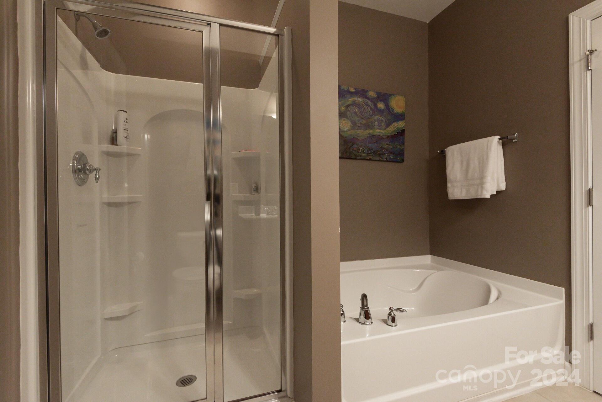 6725 Dusty Saddle Road Charlotte, NC 28277 - Photo 14 of 29 a bathroom with a tub and shower