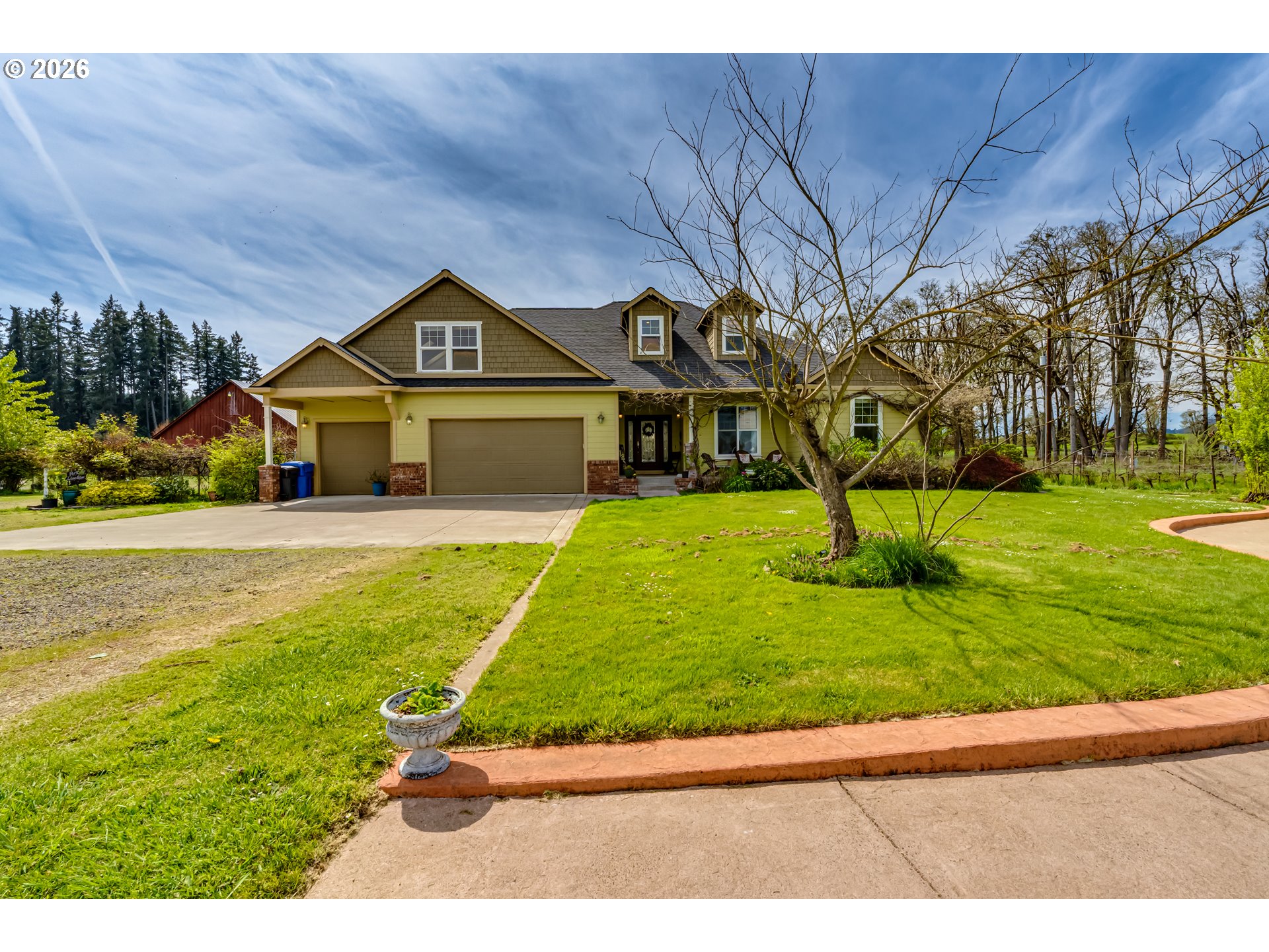 34386 Mathews Road Eugene, OR 97405 - Photo 16 of 48 a view of a house with a swimming pool