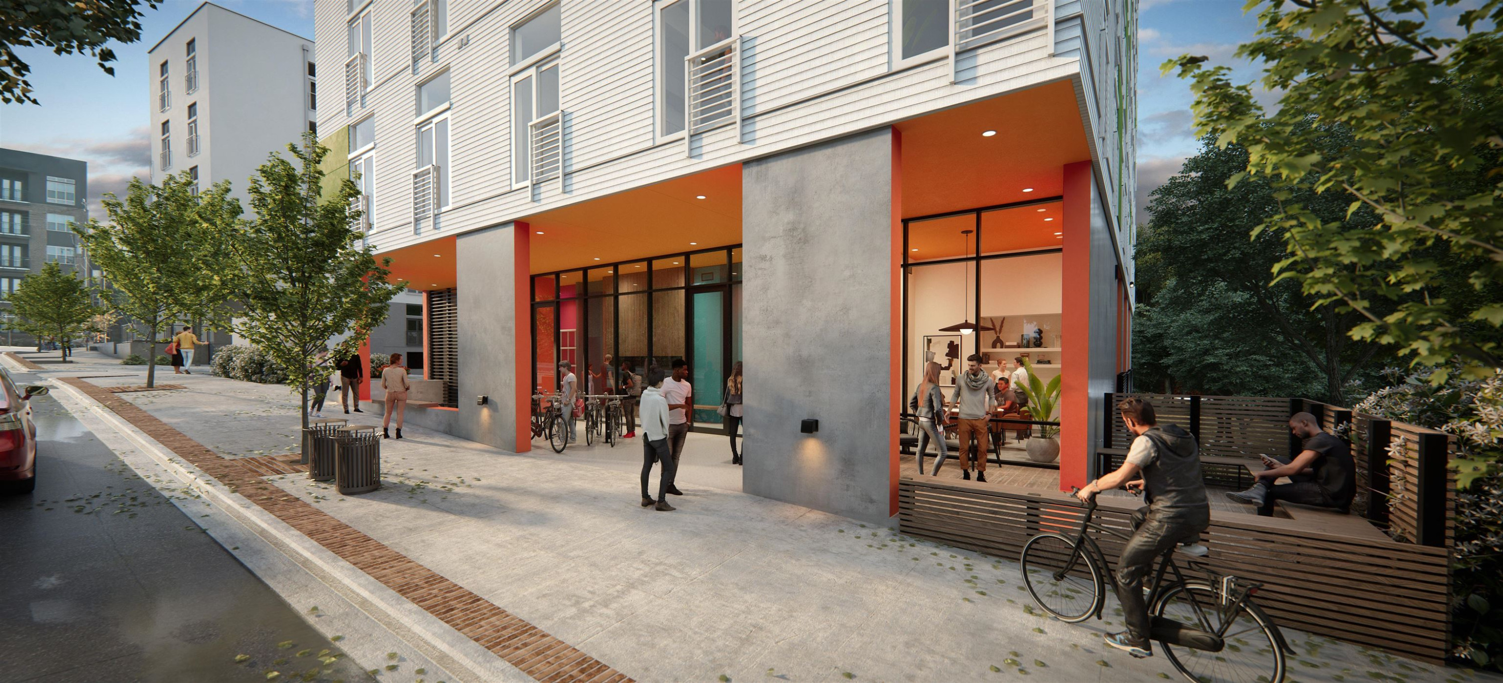 507 Yancey Street, Unit 202 Durham, NC 27701 - Photo 3 of 5 an outdoor space with seating