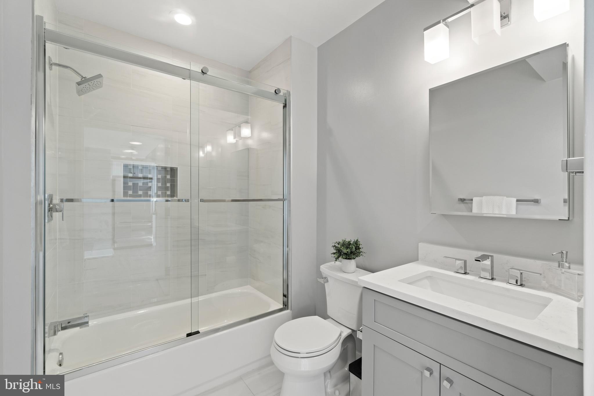 3039 16th Street Northwest, Unit 401 Washington, DC 20009 - Photo 19 of 25 Updated guest bathroom