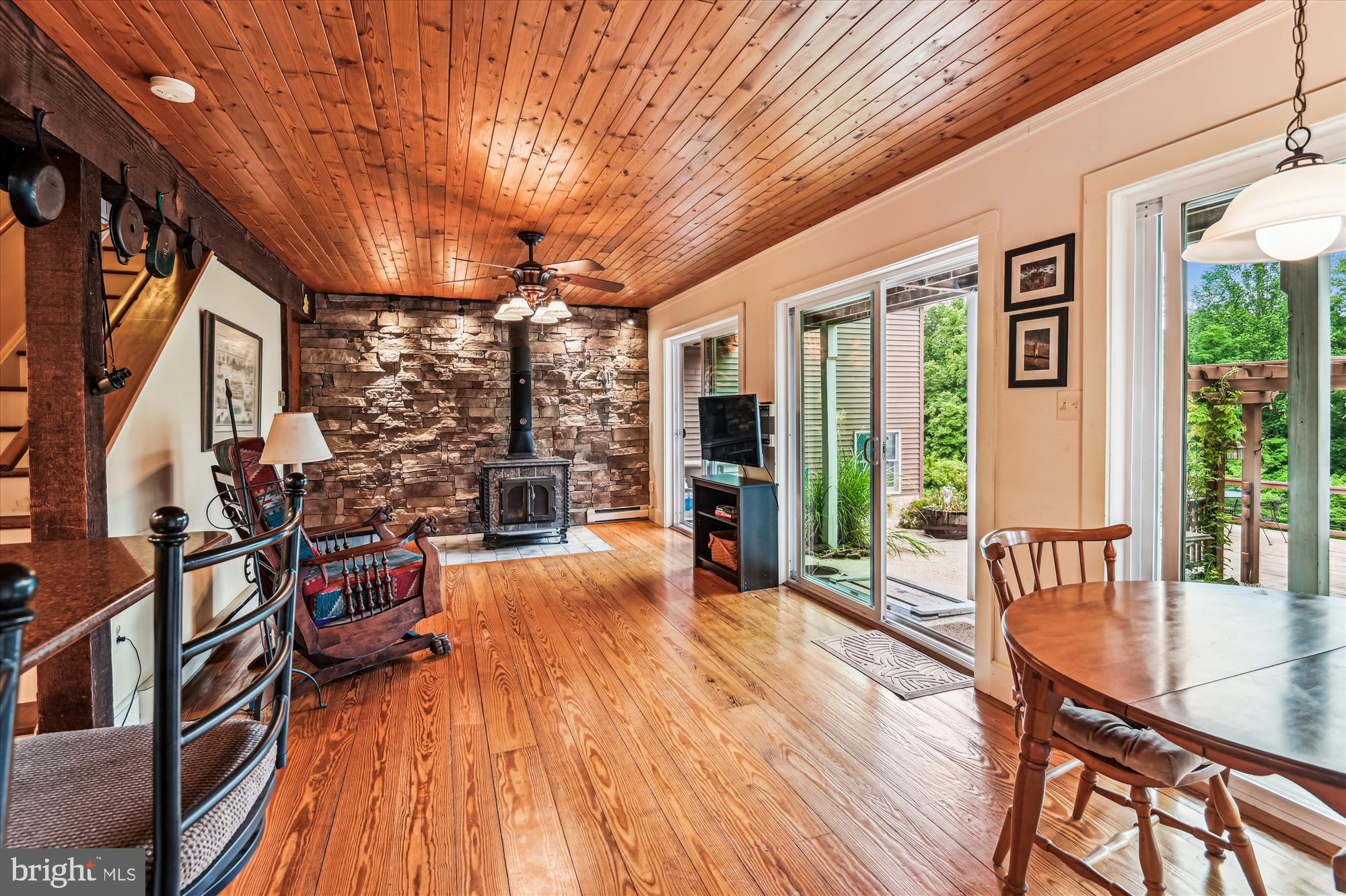 4441 Solomons Island Road Harwood, MD 20776 - Photo 19 of 87 Organic Great Room w/Wood Burning Stove