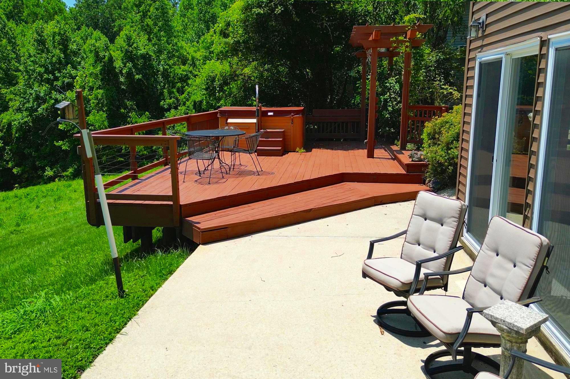 4441 Solomons Island Road Harwood, MD 20776 - Photo 29 of 87 Step-Down to Patio with Sliders into Rec Room