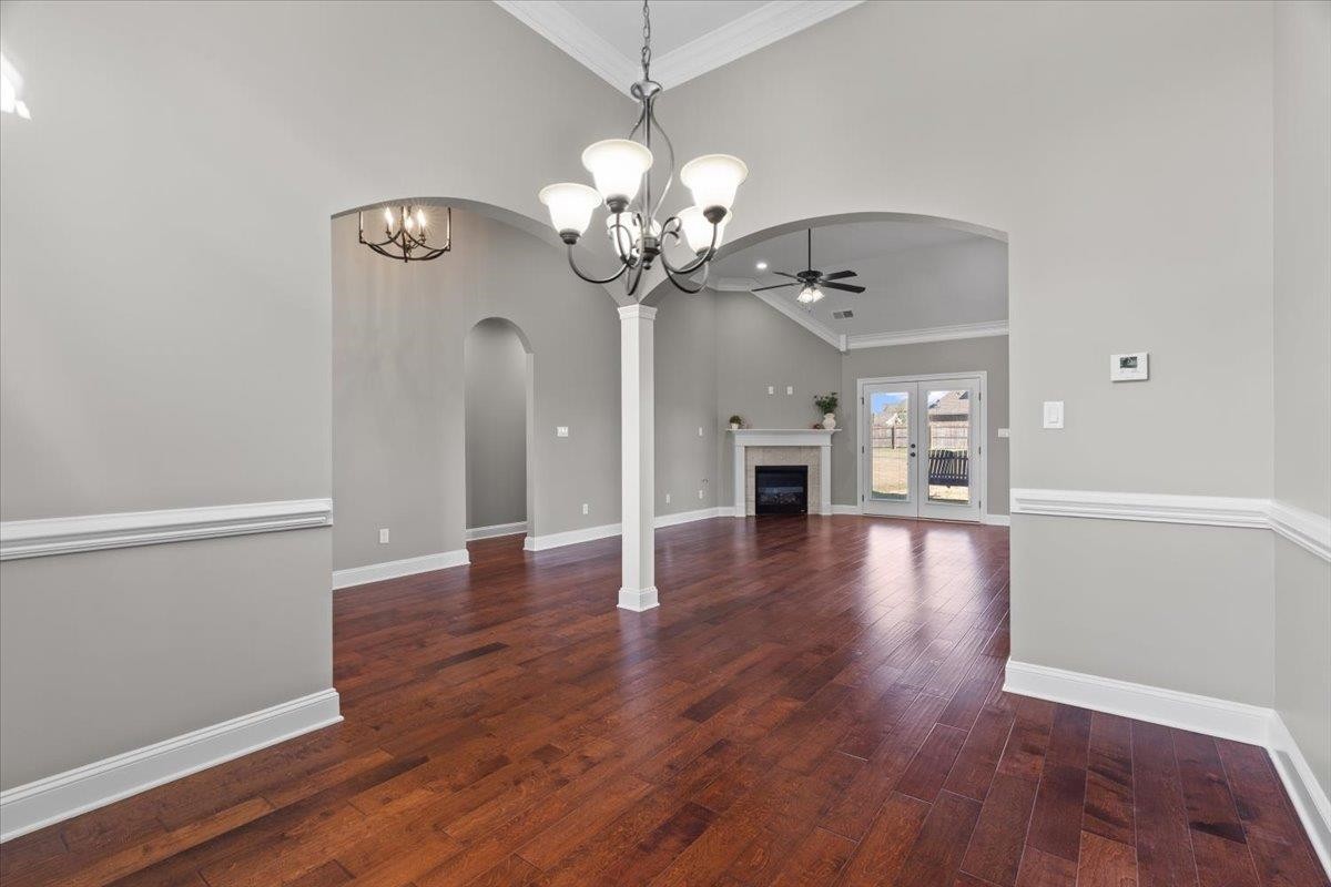 1739 Treestand Road Southaven, MS 38672 - Photo 8 of 27 a view of a chandelier and wooden floor in a room
