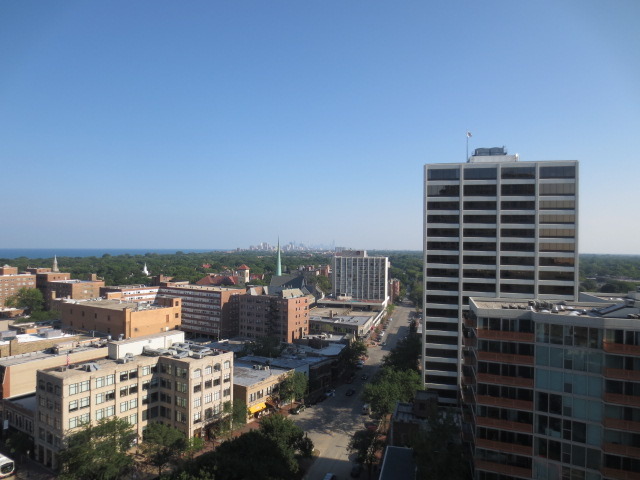 807 Davis Street, Unit 1405 Evanston, IL 60201 - Photo 11 of 12 a view of city with tall buildings