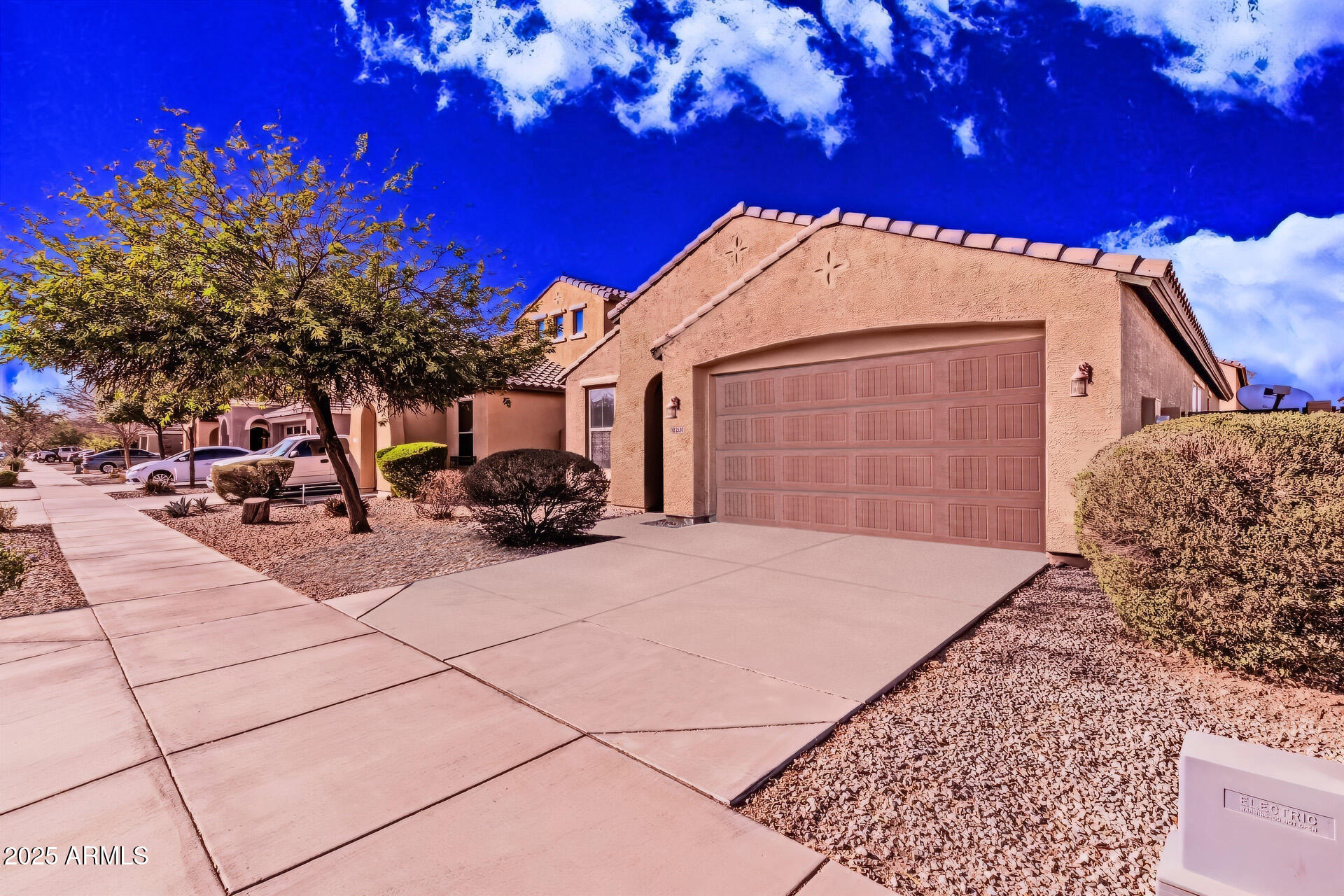 a view of a house with a patio