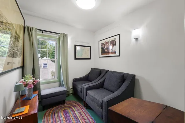 a workspace with furniture