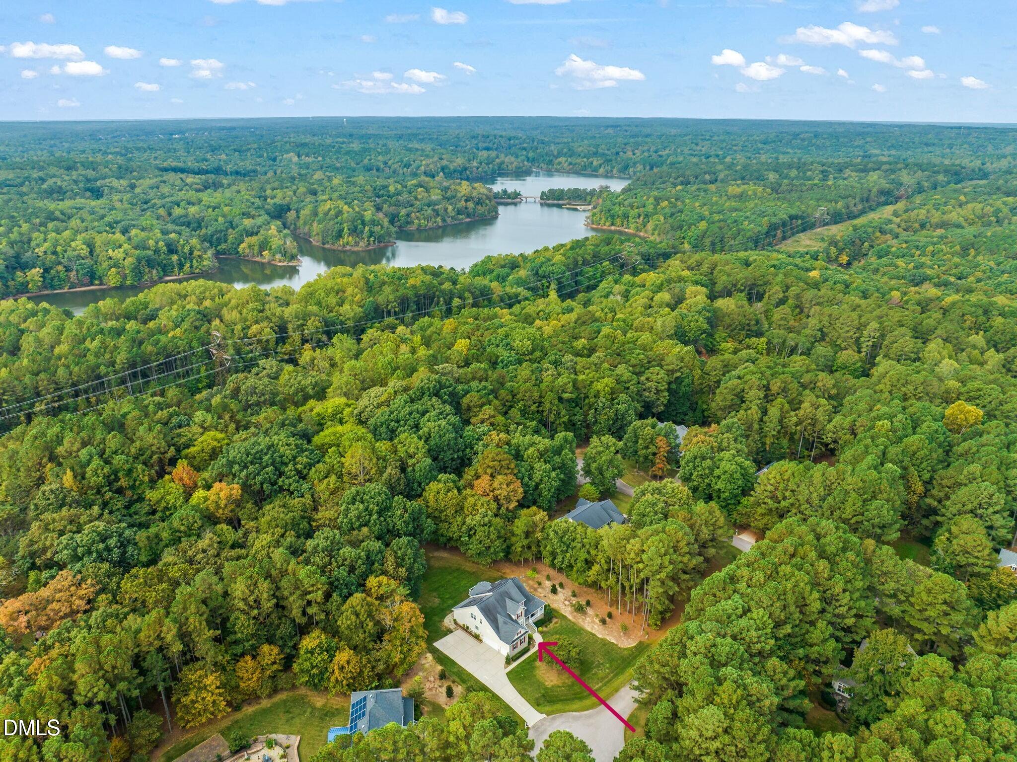 1009 Hidden River Court Raleigh, NC 27614 - Photo 38 of 40 an aerial view of residential houses with outdoor space and trees