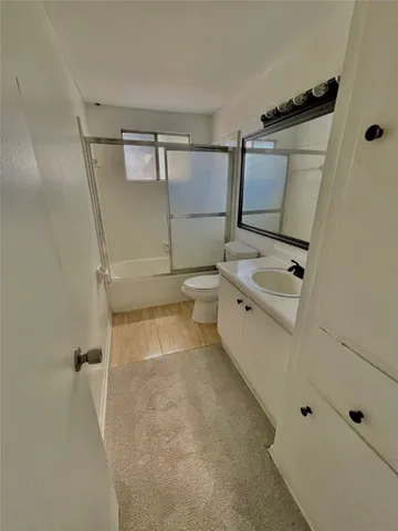 front view of a house with a patio