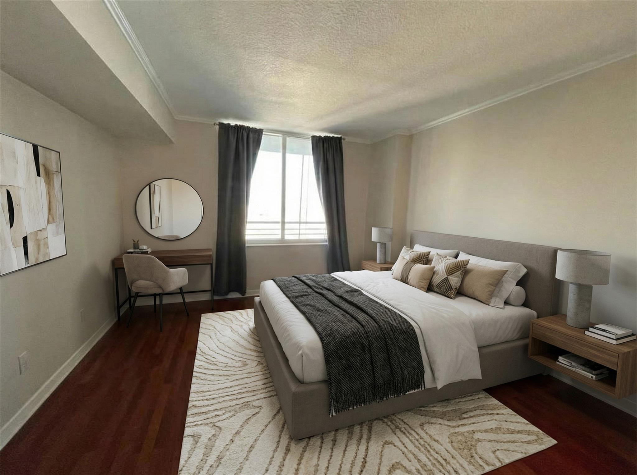 335 South Biscayne Boulevard, Unit 4004 Miami, FL 33131 - Photo 7 of 11 Bedroom -AI Staging