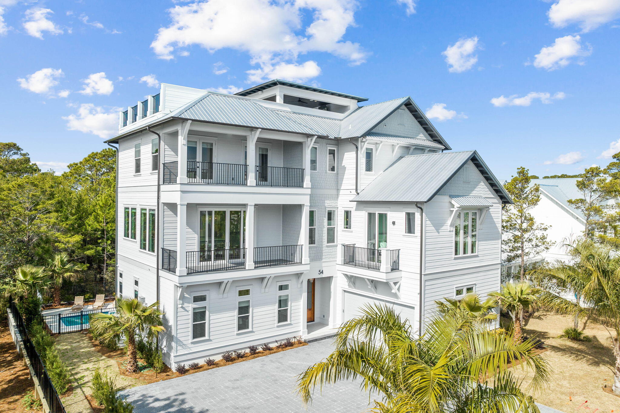54 Marthas Lane Santa Rosa Beach, FL 32459 - Photo 2 of 59 front view of a house with a yard