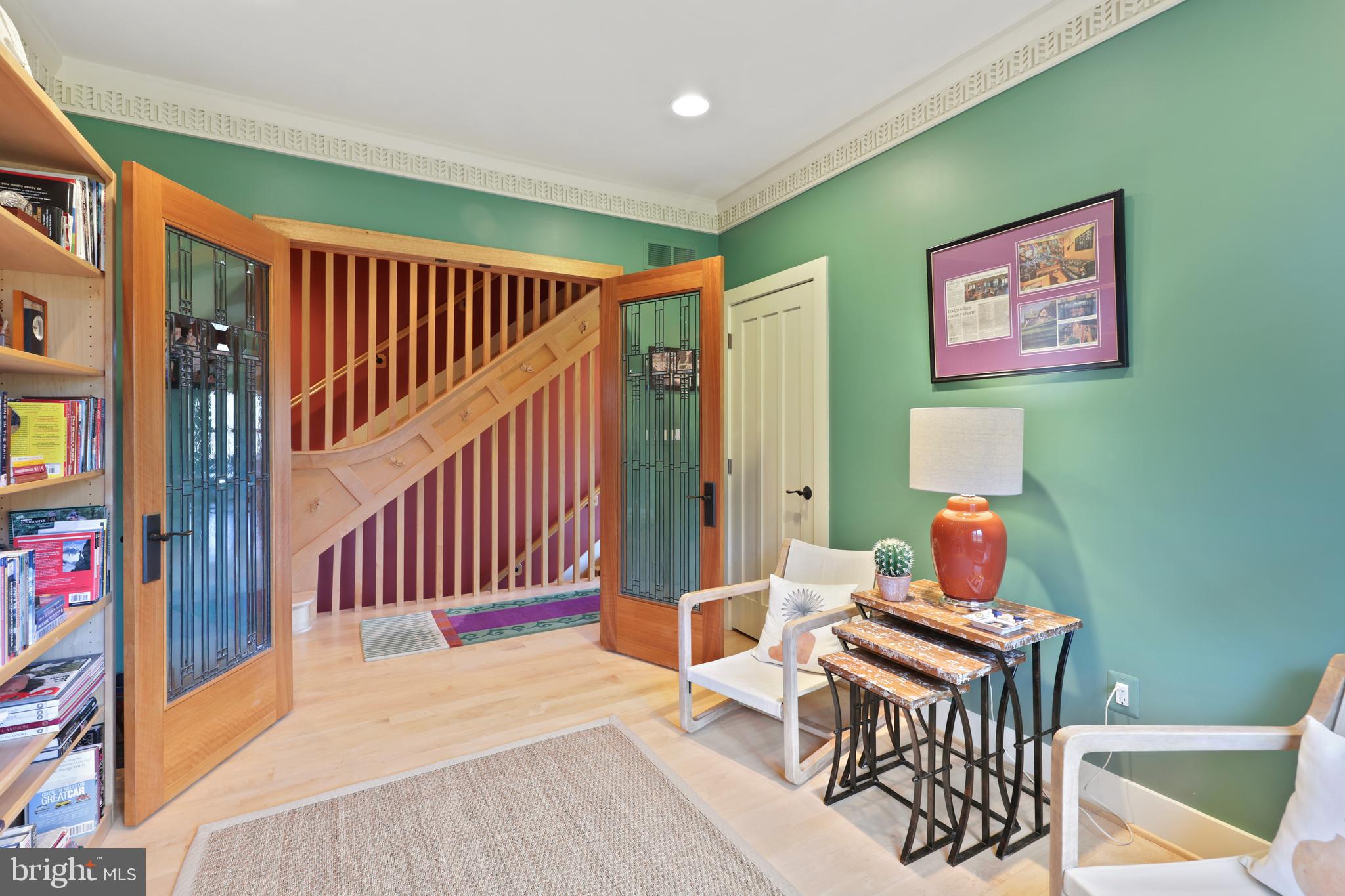 2159 Belfast Road Sparks Glencoe, MD 21152 - Photo 31 of 119 Library w/double cherry doors w/custom glass