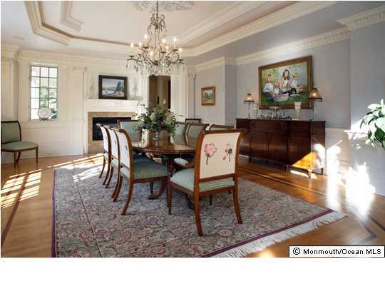 22 Heathcliff Road Rumson, NJ 07760 - Photo 4 of 19 a living room with fireplace furniture and a chandelier