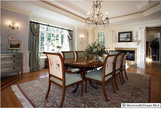 22 Heathcliff Road Rumson, NJ 07760 - Photo 5 of 19 a dining room with furniture a chandelier and window