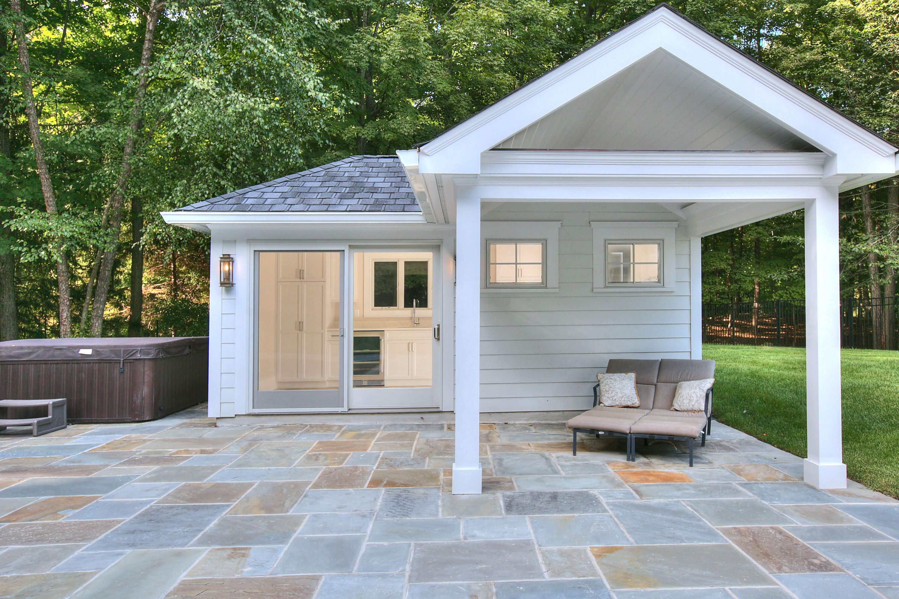 72 Valley Road New Canaan, CT 06840 - Photo 37 of 44 Pool House Exterior