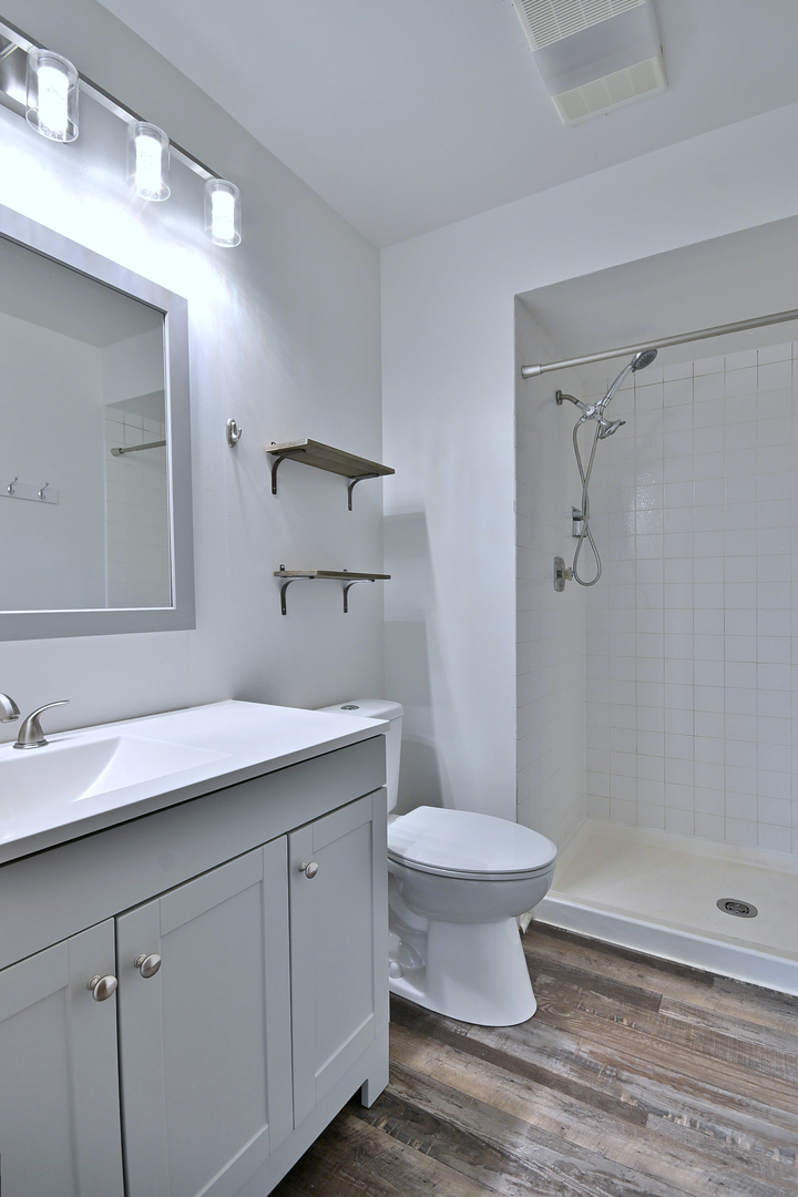 711 South River Road, Unit 508 Des Plaines, IL 60016 - Photo 22 of 41 a bathroom with a sink and a mirror