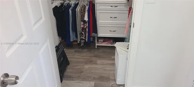 a view of walk in closet