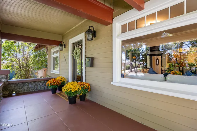 a view of a entryway door front of a house