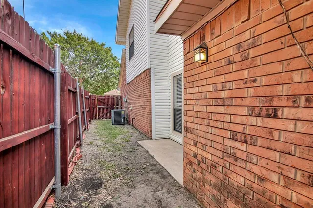 a backyard of a house
