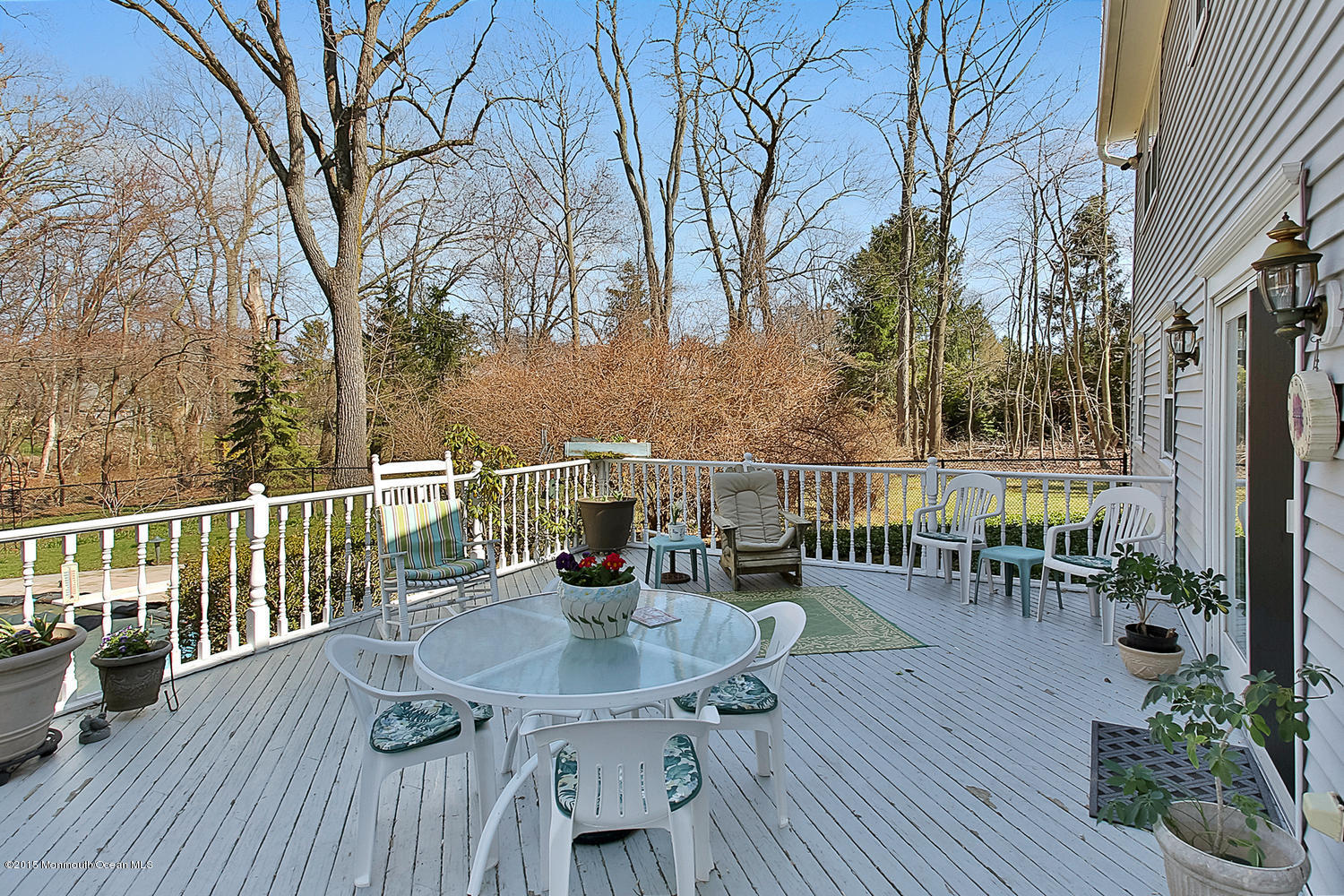 9 Woods End Road Rumson, NJ 07760 - Photo 18 of 19 Deck overlooking pool area