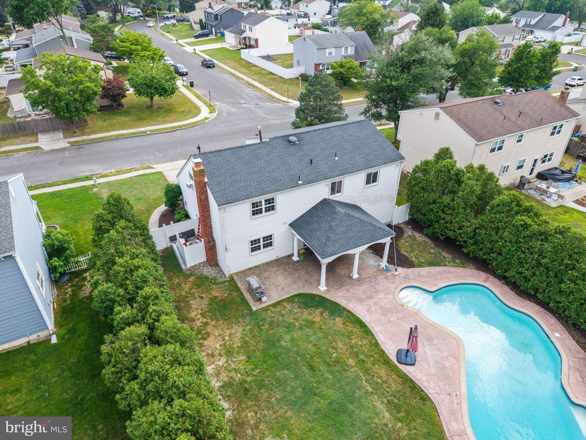 8 Chesterfield Road Sewell, NJ 08080 - Photo 55 of 57 an aerial view of a house with garden space and street view