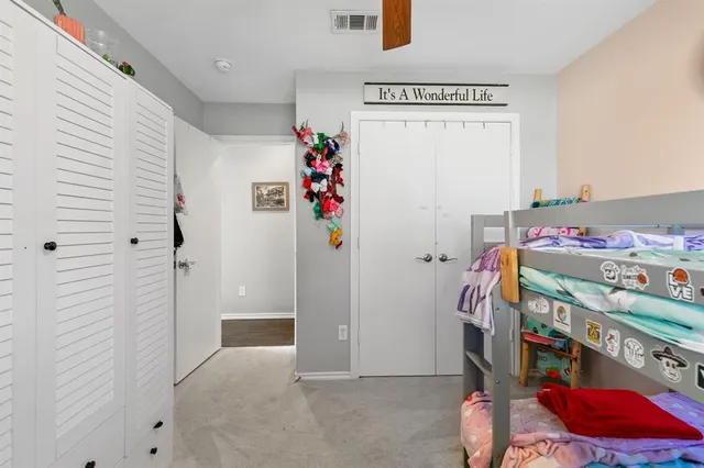 a room with toys and closet