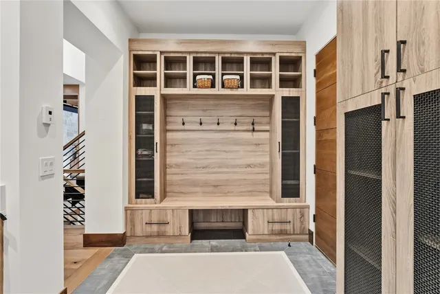 a front view of a house with a window