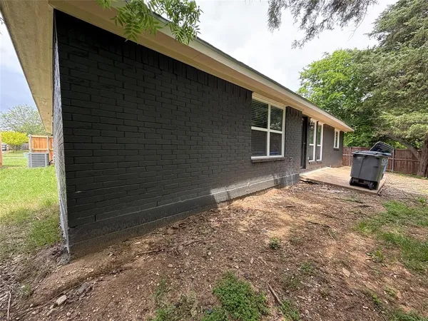 a backyard of a house