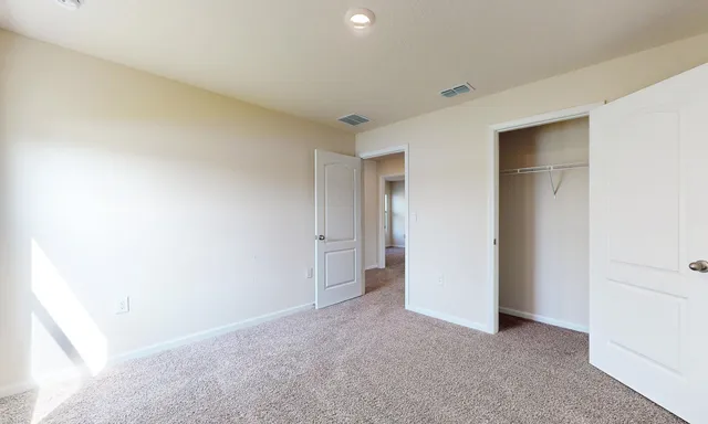 an empty room with window