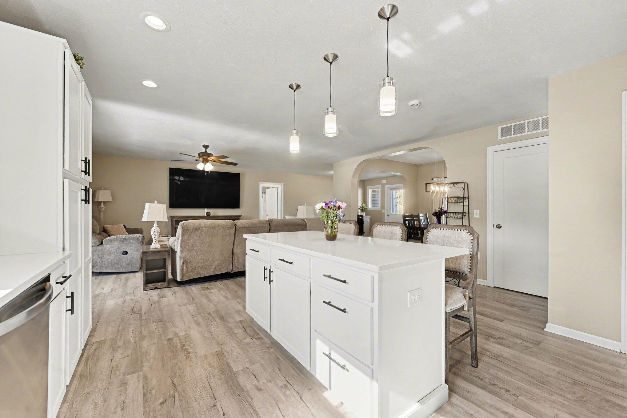 7450 19 Mile Road Northeast Cedar Springs, MI 49319 - Photo 4 of 34 Open to Living Room