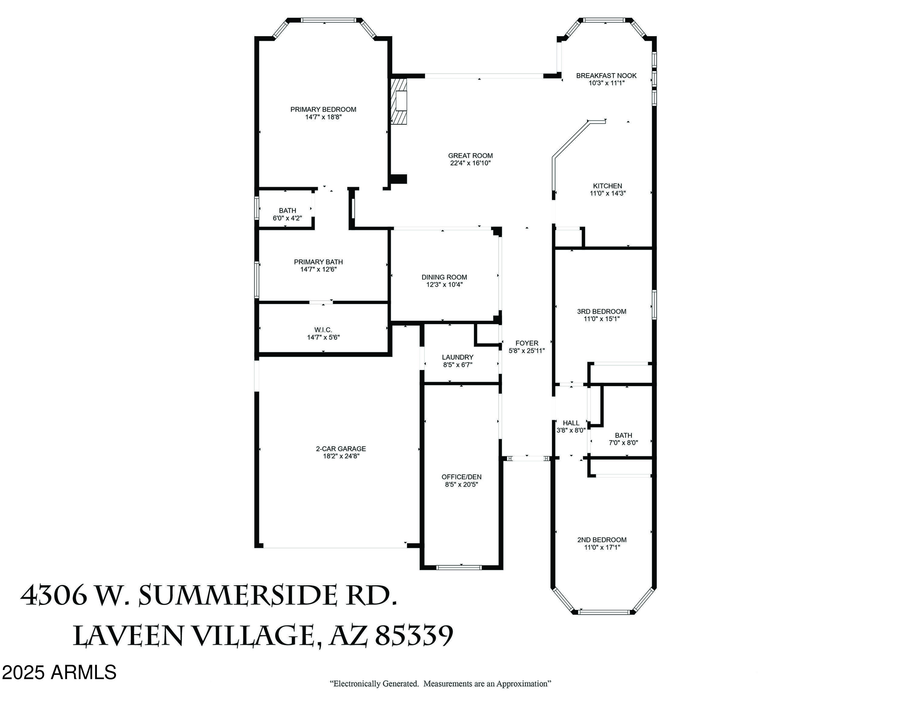 4306 West Summerside Road Laveen, AZ 85339 - Photo 49 of 49 Floor Plan - 4306 W. Summerside Rd